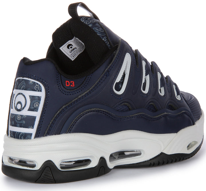 Osiris D3 2001 In Navy Red For Men