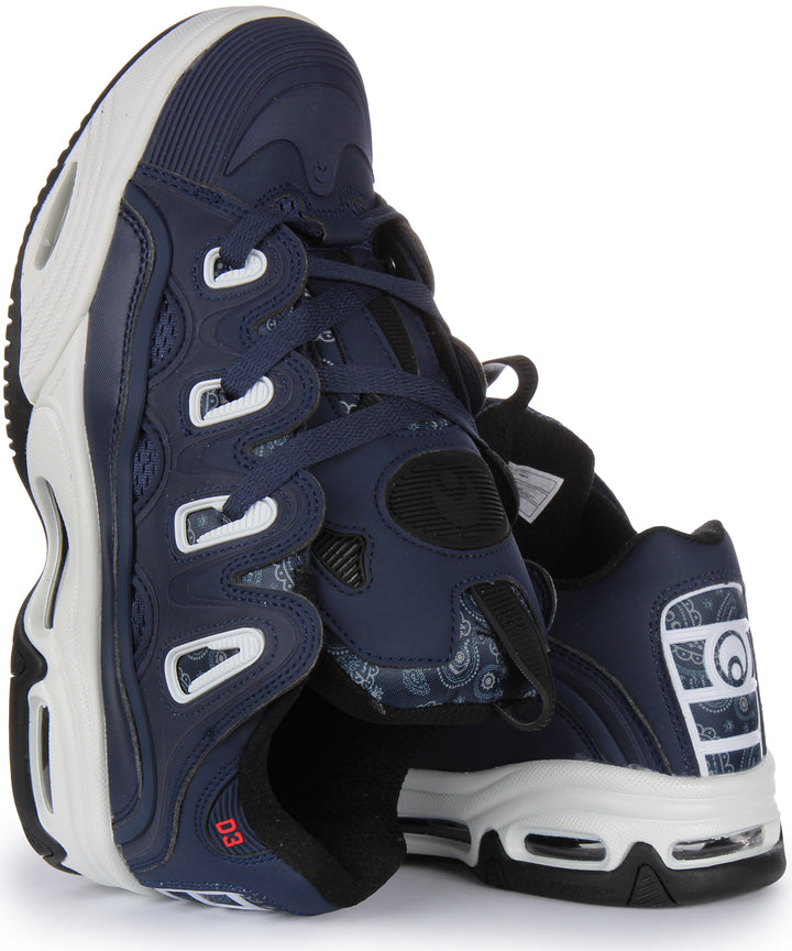 Osiris D3 2001 In Navy Red For Men