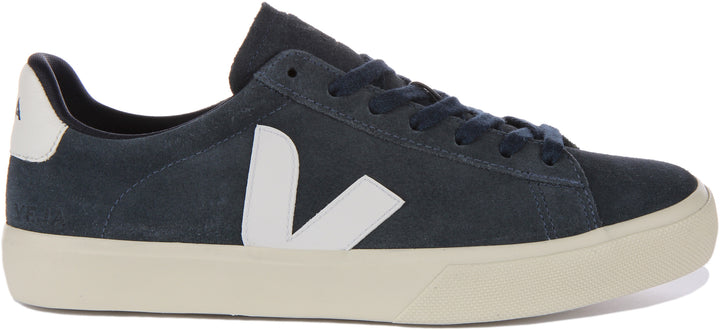 Veja Campo Suede In Navy White For Men