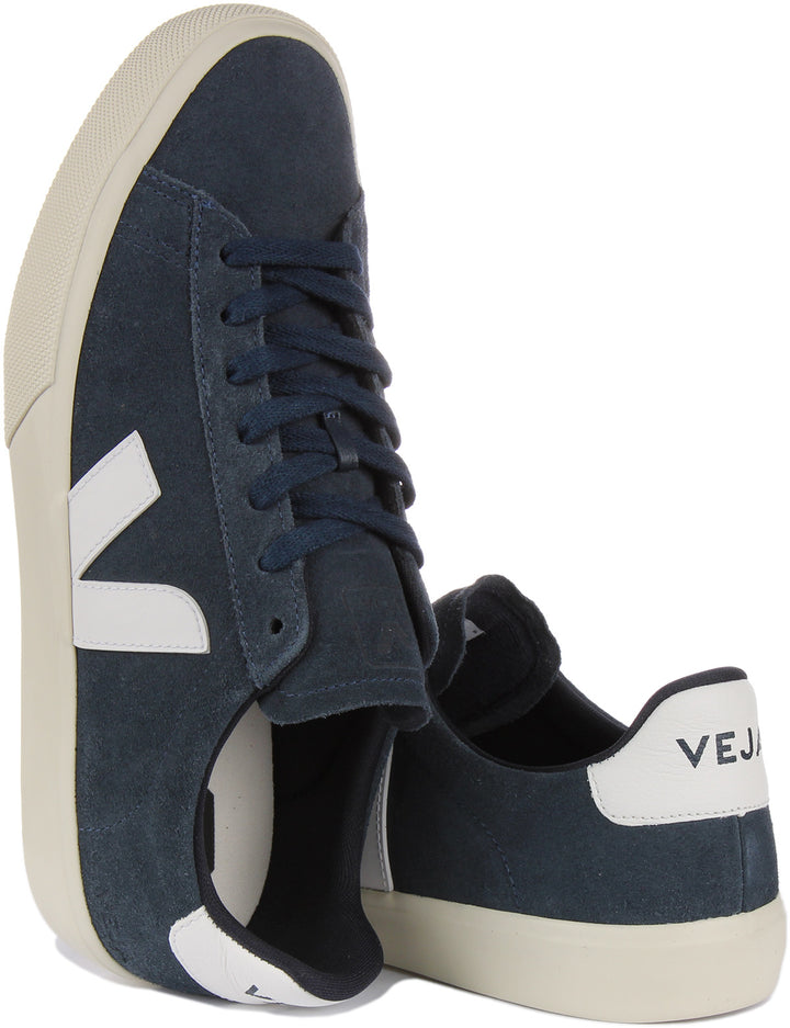 Veja Campo Suede In Navy White For Men
