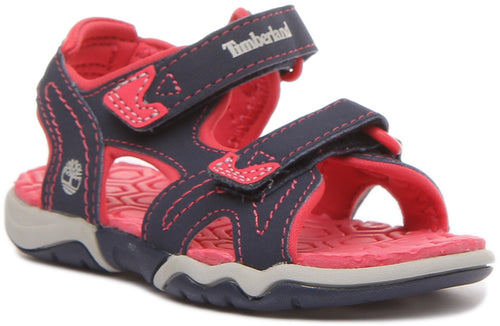 Timberland A1Jzl Perkin Row In Navy Pink For Infants