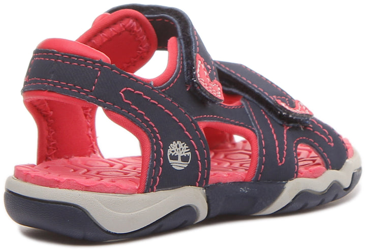 Timberland A1Jzl Perkin Row In Navy Pink For Infants