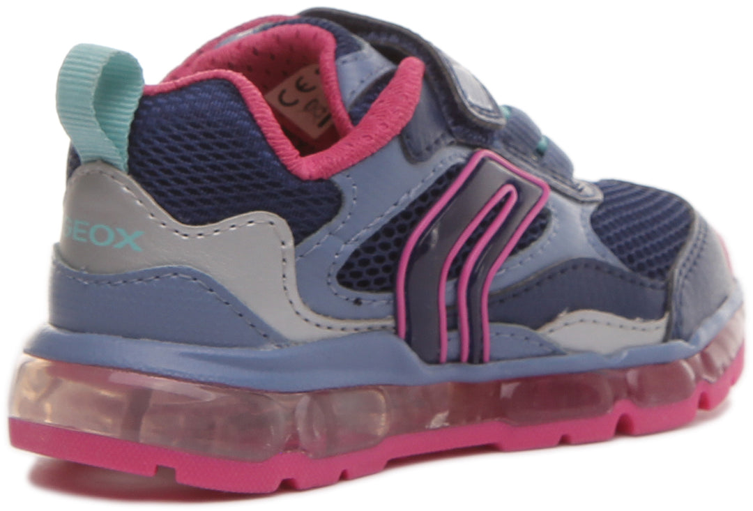 Geox J Android G.D In Navypink For Kids