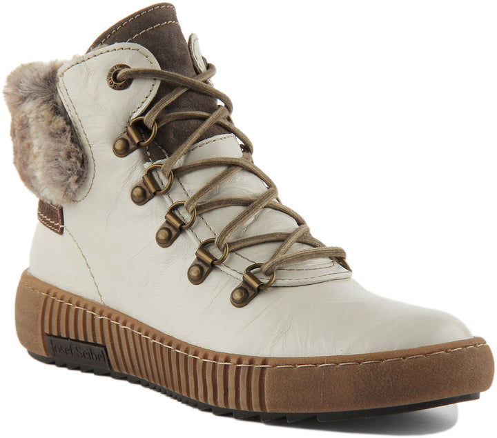 Josef Seibel Maren 17 Ankle Boots In Off White For Women