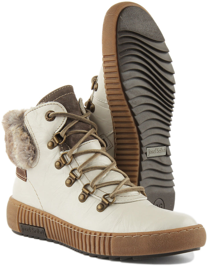 Josef Seibel Maren 17 Ankle Boots In Off White For Women