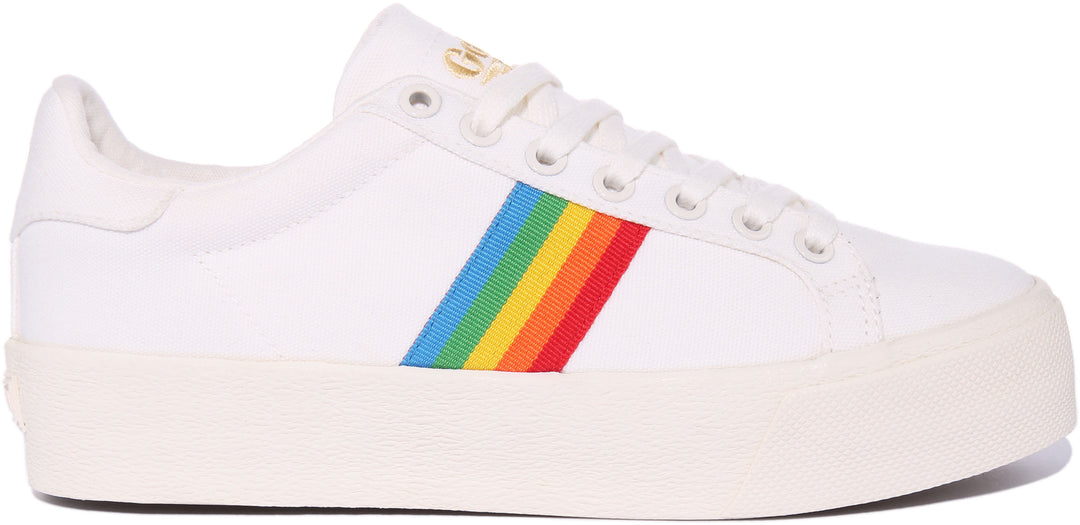 Gola Classics Orchid Platform Off White For Women Vegan Trainers