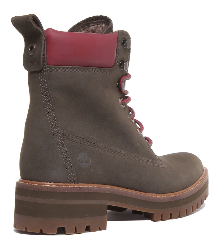 Timberland A2Dtd Courmayeur Valley Boots In Olive For Women