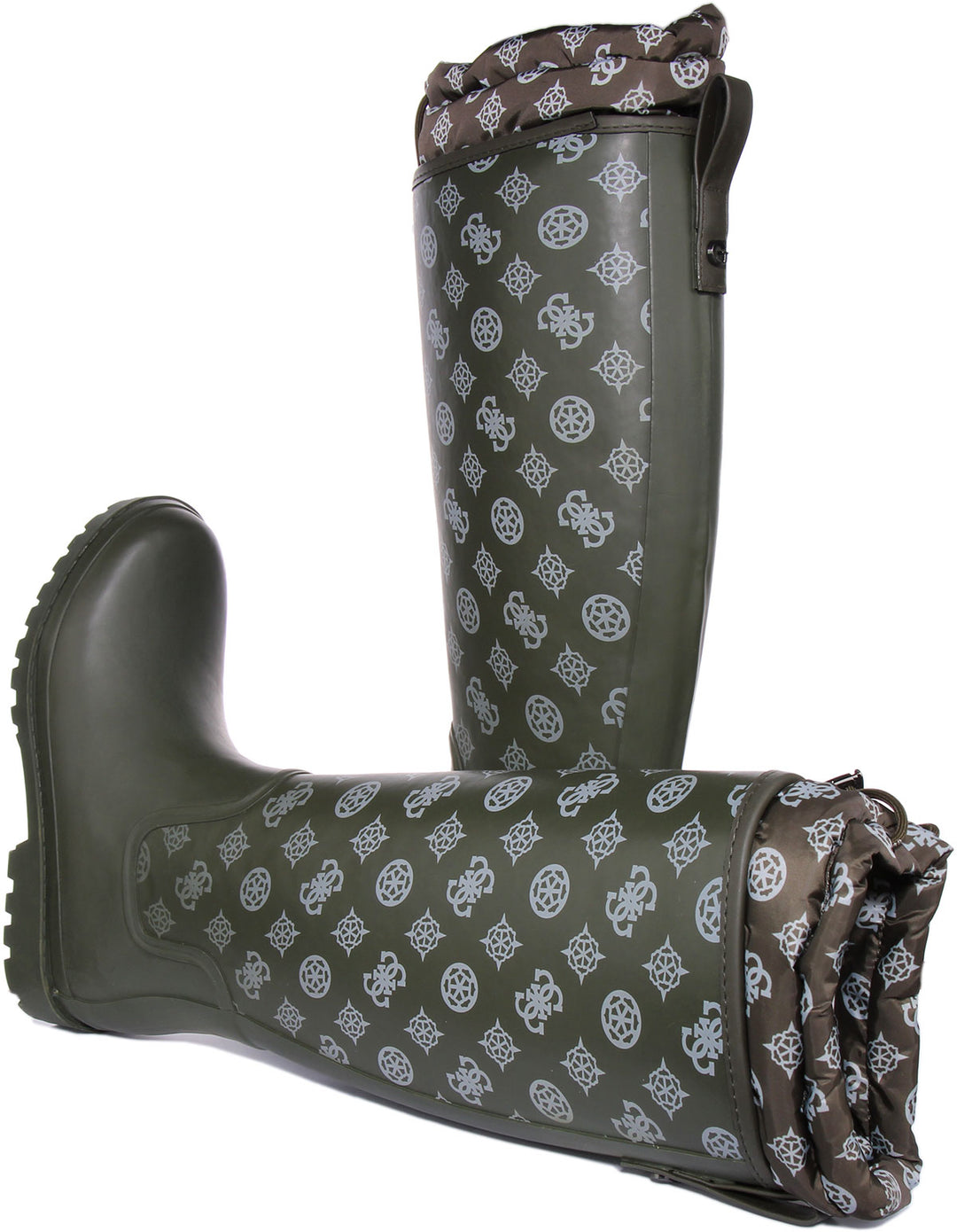 Guess Reisa Rainboot In Olive For Women