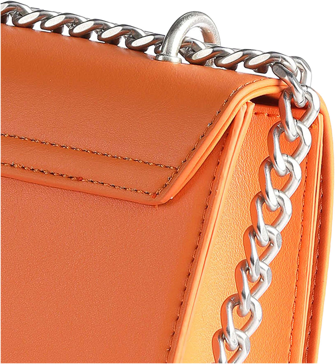 Replay Womens Small Chain Bag Fw3000.001 In Orange