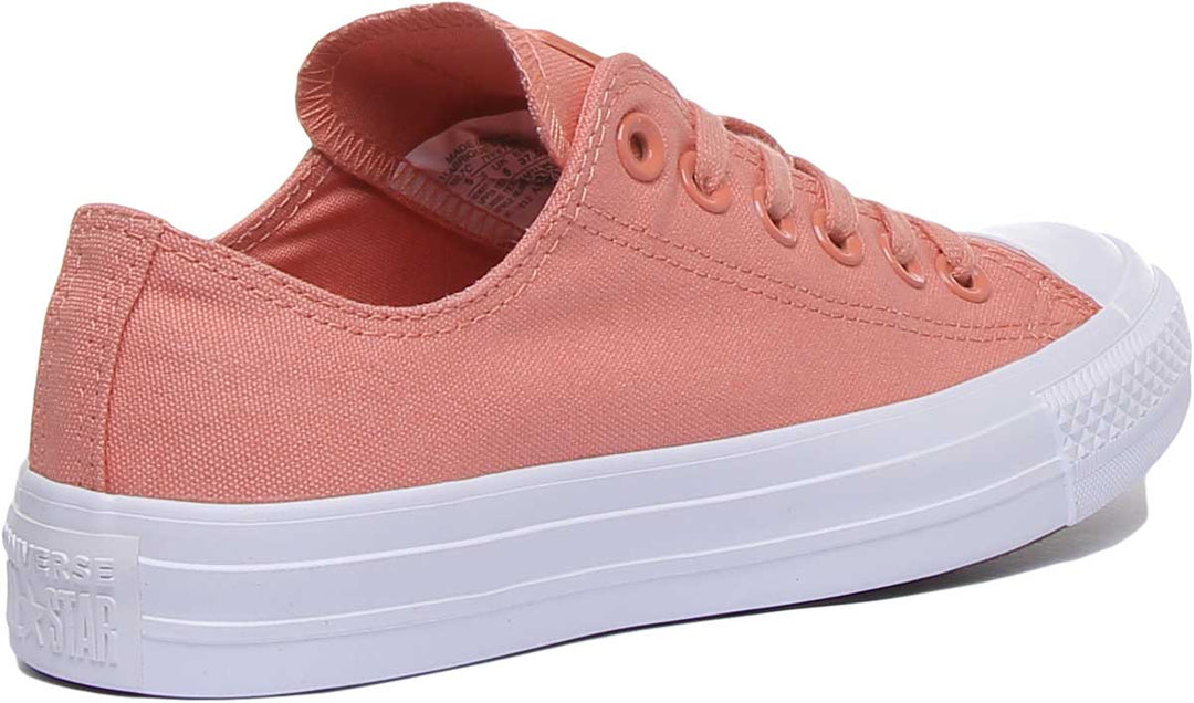 Converse 163307C CT All Star Low Trainer In Peach For Women