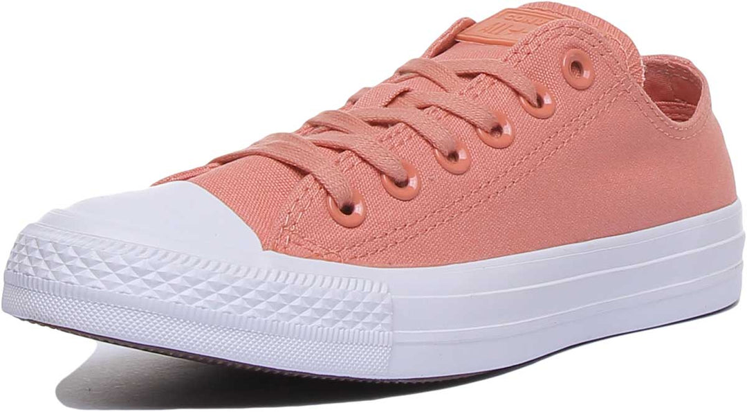 Converse 163307C CT All Star Low Trainer In Peach For Women