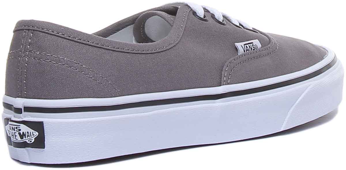 Vans pewter hotsell black authentic