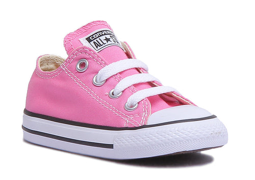 Converse All Star Low Core Trainer In Pink For Infants