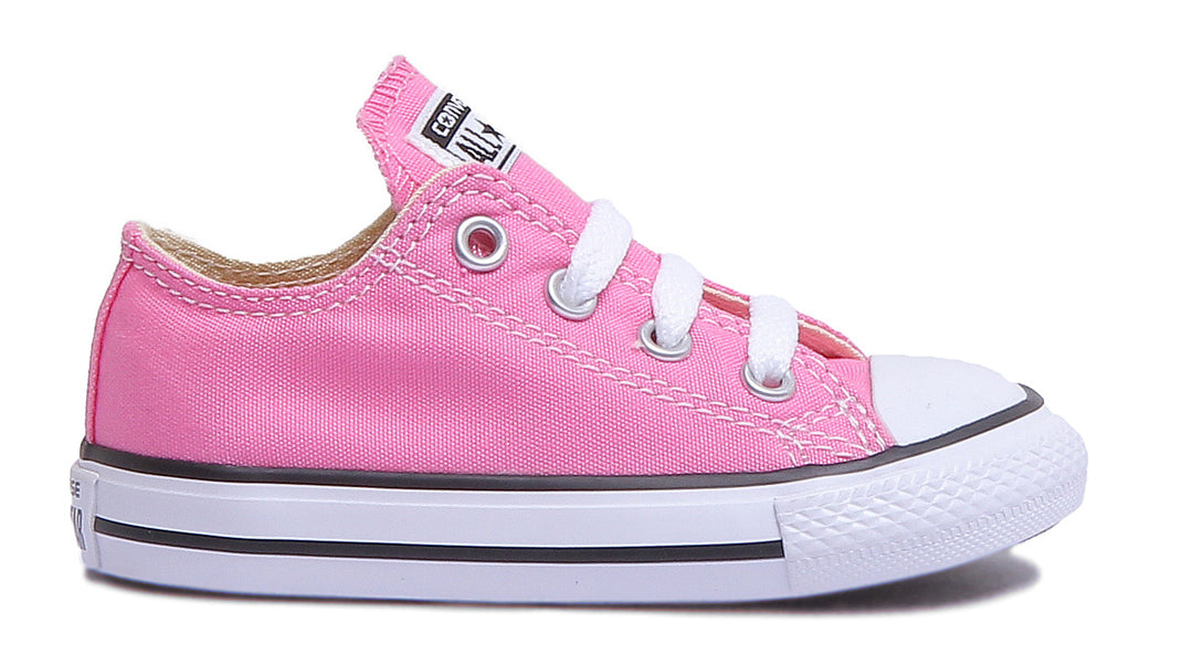 Converse All Star Low Core Trainer In Pink For Infants