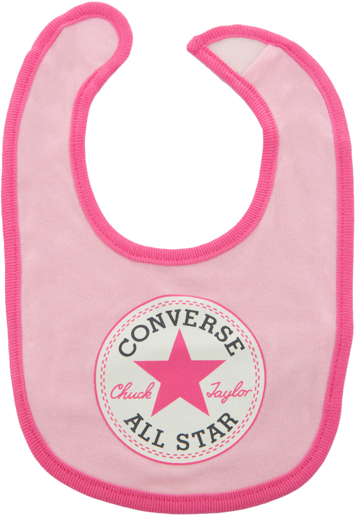 Converse Juego de cuna de 3 piezas para bebés en rosa