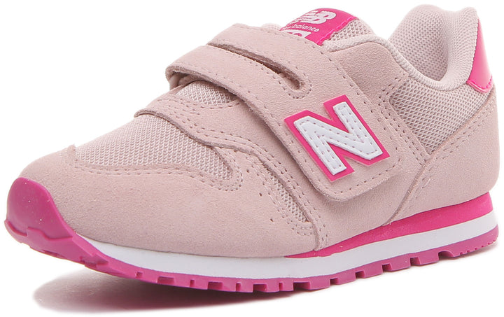 New Balance YV373SPW Velcro Trainers in Pink For Kids