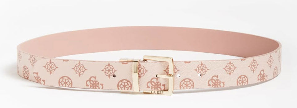 Guess Hensley Cintura regolabile da donna 4G peony logo stampata in rosa