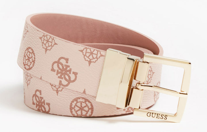 Guess Hansley 4G Peony Print Belt In Pink For Women