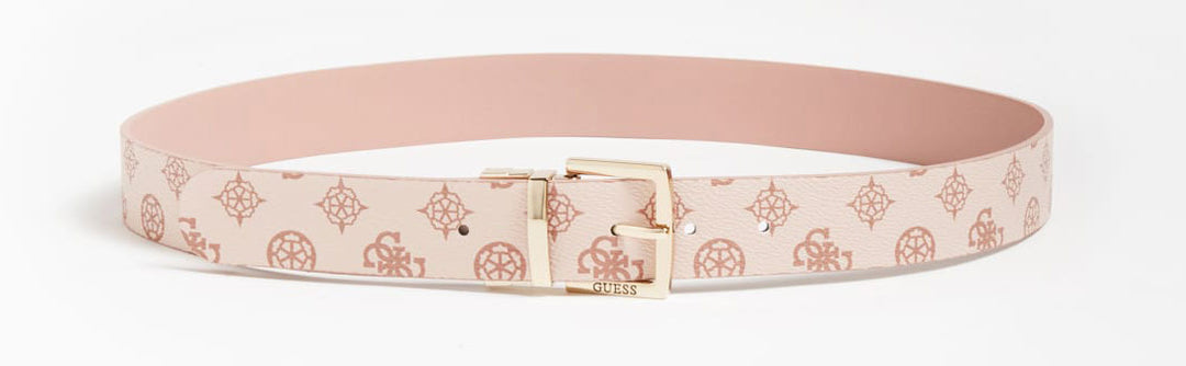 Guess Hansley 4G Peony Print Belt In Pink For Women