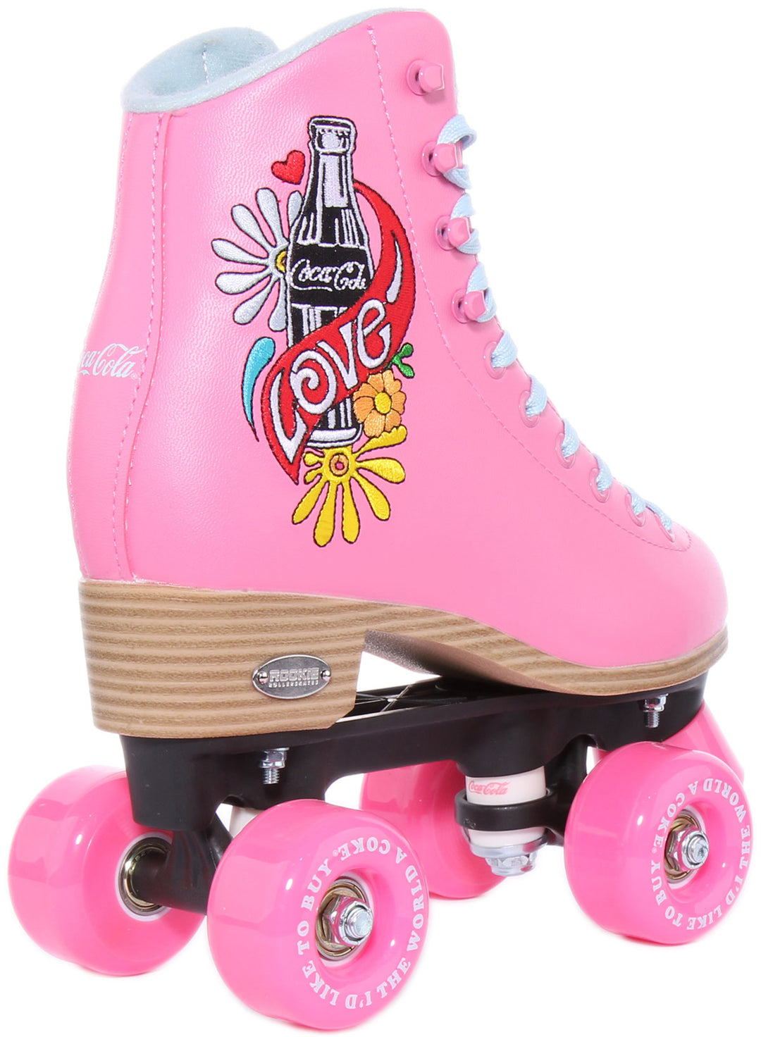 Rookie X Coca Cola Love Frauen Schnürung Rollerskates Rosa