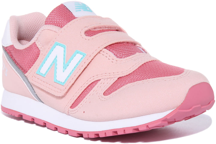 New Balance YZ373JD2 K der Synthetik Haken Und Schleife Riemen Turnschuhe Rosa