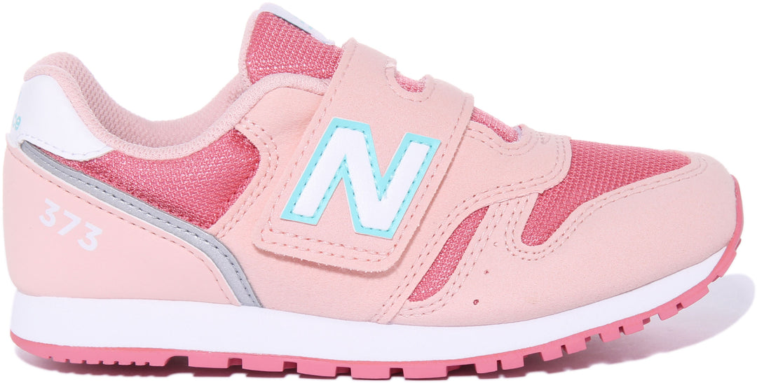 New Balance YZ373JD2 K der Synthetik Haken Und Schleife Riemen Turnschuhe Rosa