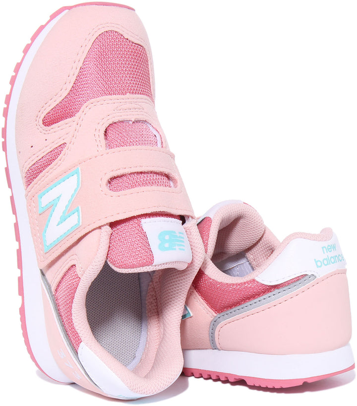 New Balance YZ373JD2 K der Synthetik Haken Und Schleife Riemen Turnschuhe Rosa