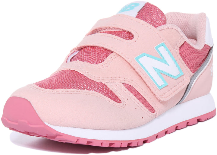 New Balance YZ373JD2 K der Synthetik Haken Und Schleife Riemen Turnschuhe Rosa