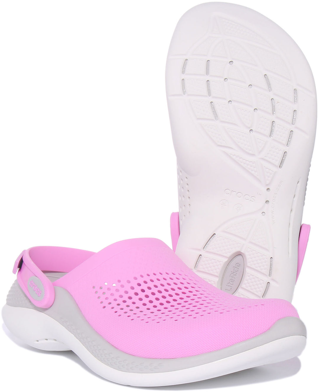 Crocs LiteRide 360 Sandalia zueco transpirable para en rosa