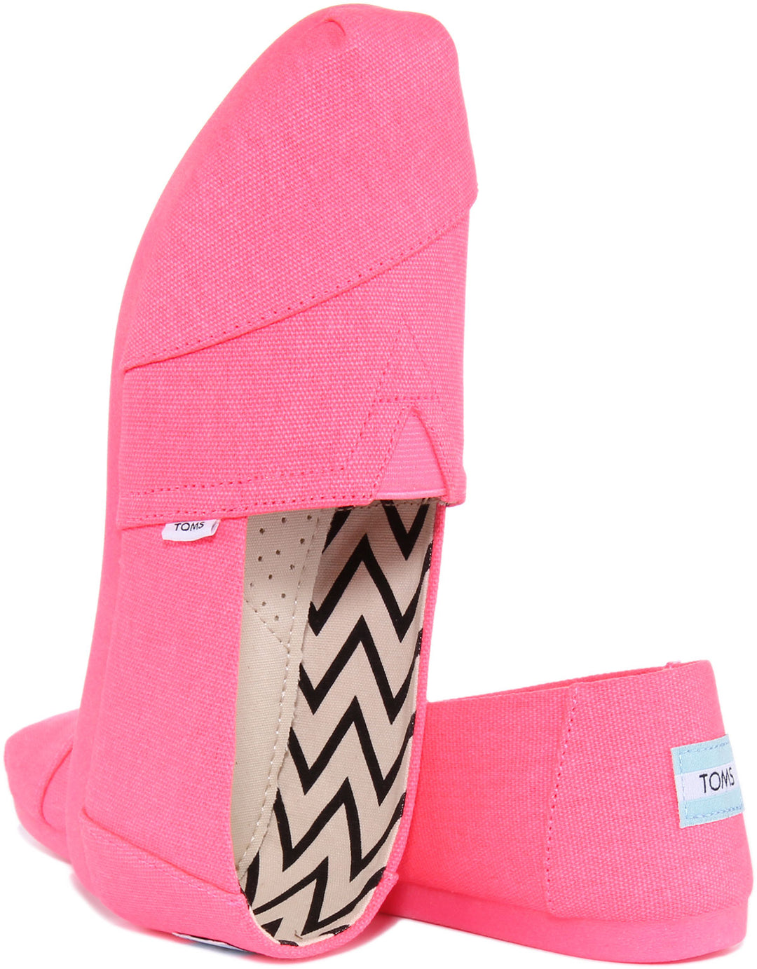 Toms Alpargata Zapatillas de lona de algodón reciclado para mujer en rosa neón