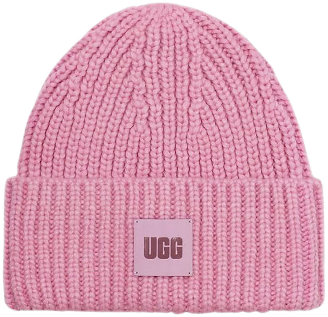 Ugg Bonnet en tricot côtelé pour femmes en rose