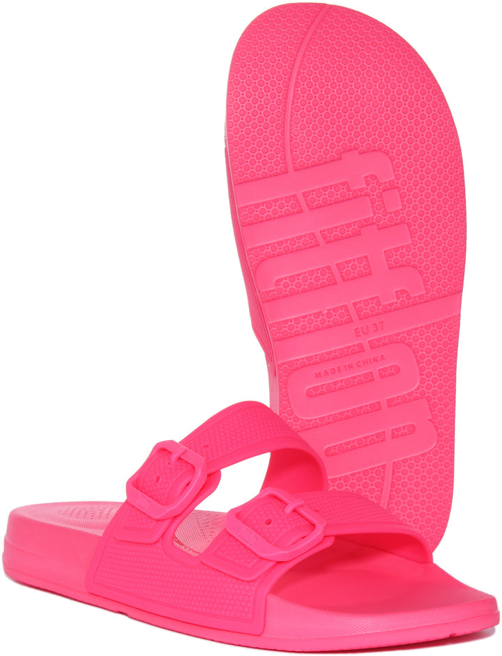 Fitflop Iqushion 2 Buckle In Pink For Women