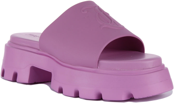 Juicy Couture Baby Track Sandales à plateforme en PU pour femmes en rose