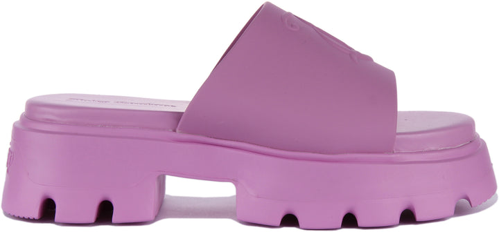 Juicy Couture Baby Track Sandales à plateforme en PU pour femmes en rose