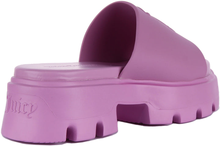 Juicy Couture Baby Track Sandales à plateforme en PU pour femmes en rose