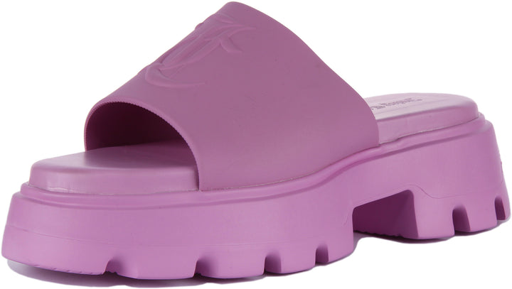 Juicy Couture Baby Track Sandales à plateforme en PU pour femmes en rose