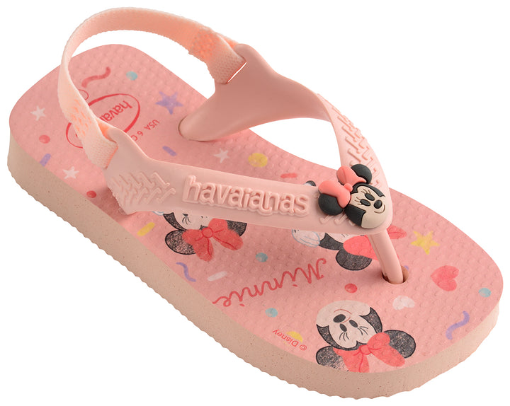 Havaianas Baby Disney Classics II Tong pour bébé avec sangle arrière en rose