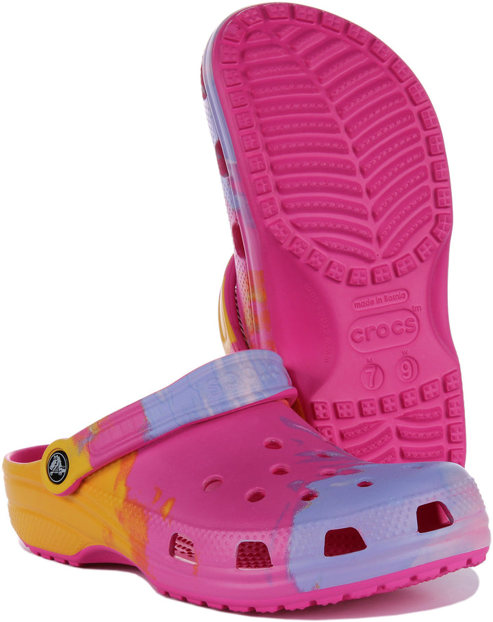 Crocs Classic Ombre Sandalo zoccolo da in rosa multi