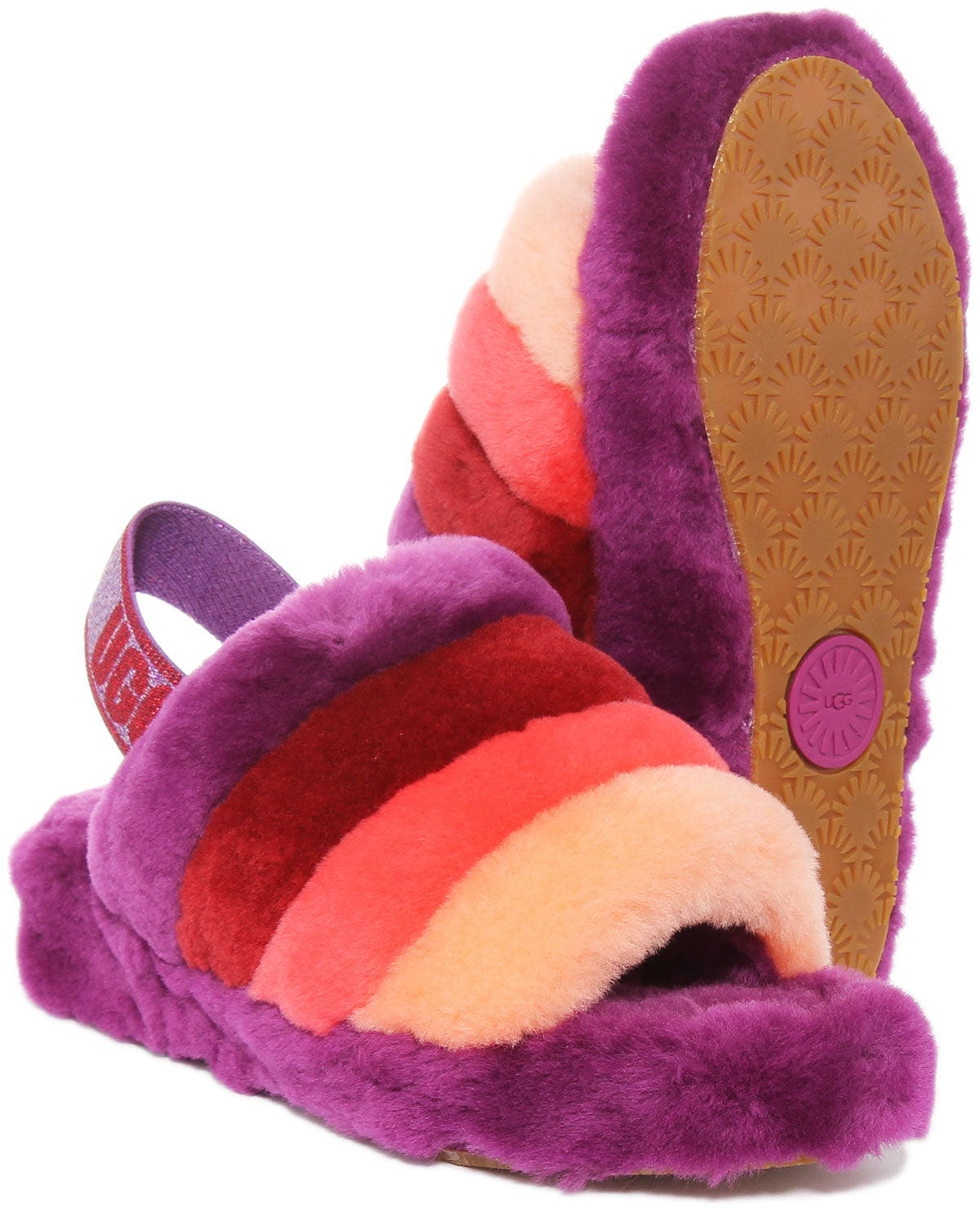 Purple ugg best sale fluff yeah slide