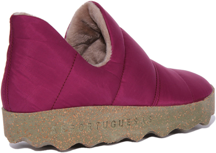 Asportuguesas Crus Chaussures à enfiler en polyester recyclé pour femmes en violet