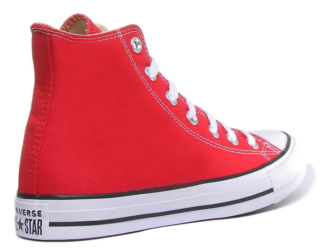 Converse All Star Hi Core Canvas Trainer In Red For Unisex