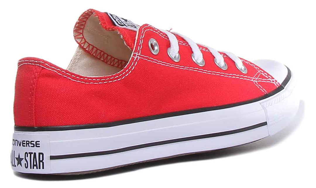 Converse All Star Low Trainer In Red