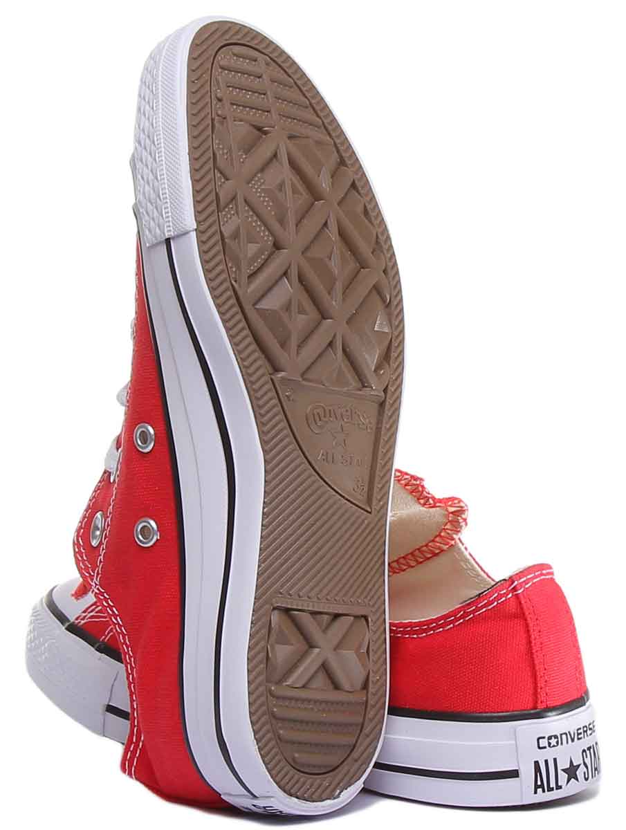 Converse All Star Low Trainer In Red