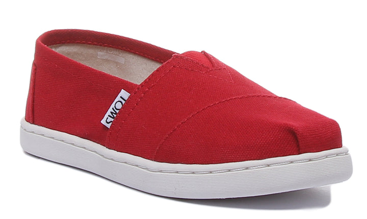 Toms Classic Youth In Red For Kids