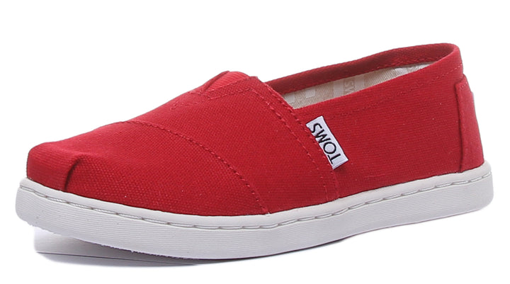 Toms Classic Youth In Red For Kids