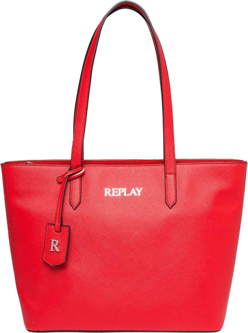 Replay FW3074.000 Bolso shopper sintético para mujer en rojo