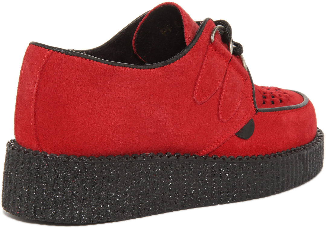 Underground Original Wulfrun Zapatos de suela única de gamuza para en rojo