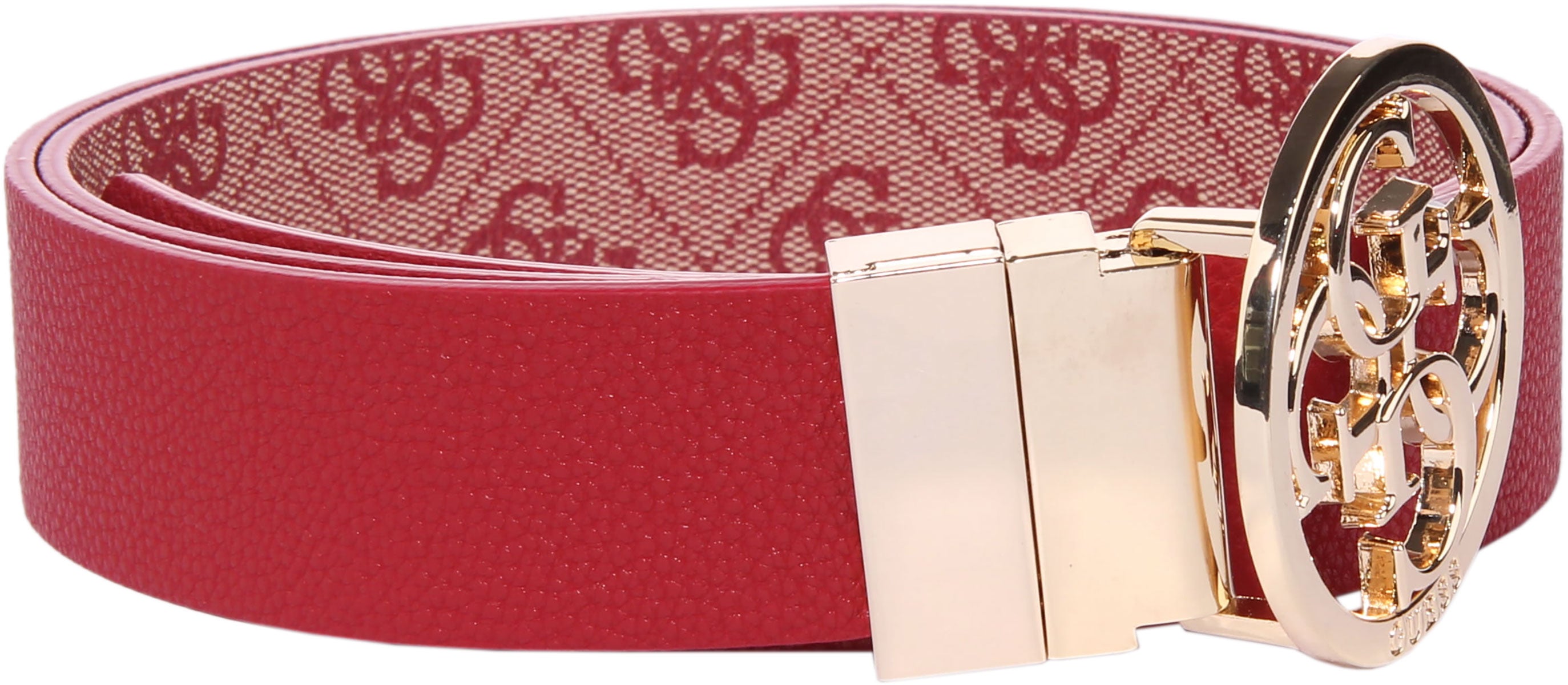 Guess red cheap belt