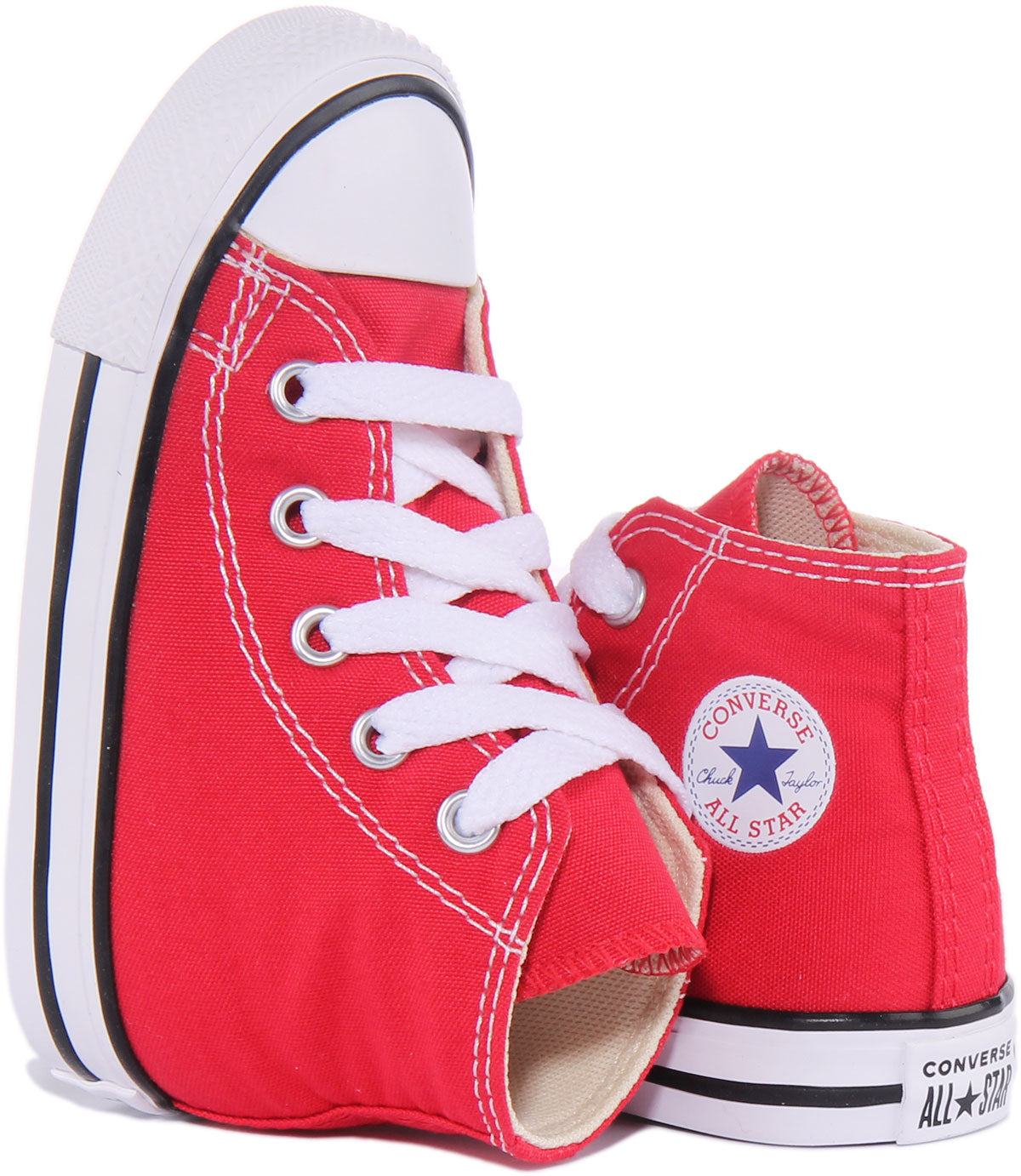 Converse All Star Core In Red For Infants Lace Up High Top