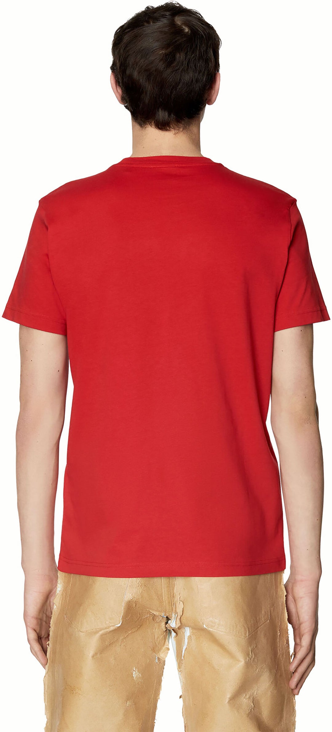 Replay TDiegor Maglietta in cotone con logo da uomo in rosso